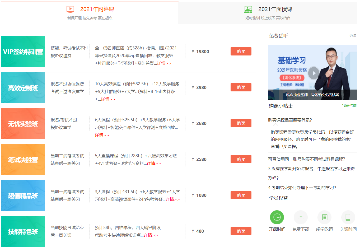 醫學教育網臨床執業醫師 考試培訓