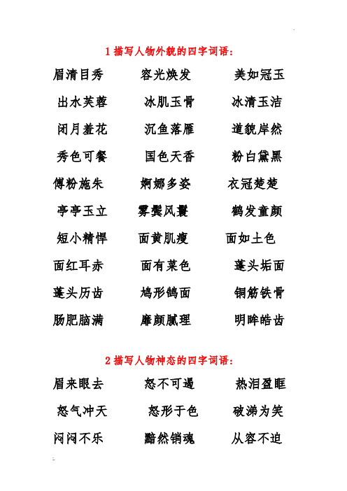 描寫人物外貌好詞好句怎么寫_描寫人物外貌的好詞好句_描寫人物外貌的好詞好句