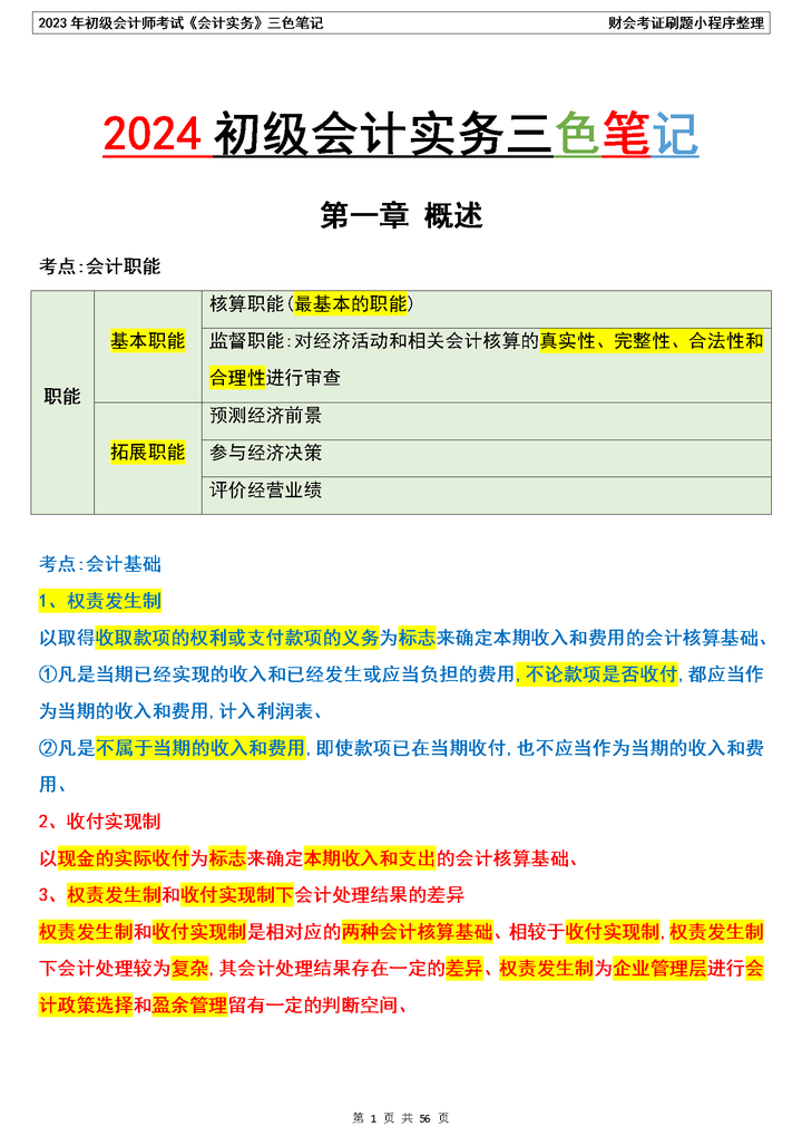 2024初級會計免費題庫_初級會計考試題庫2021_初級會計題庫2020