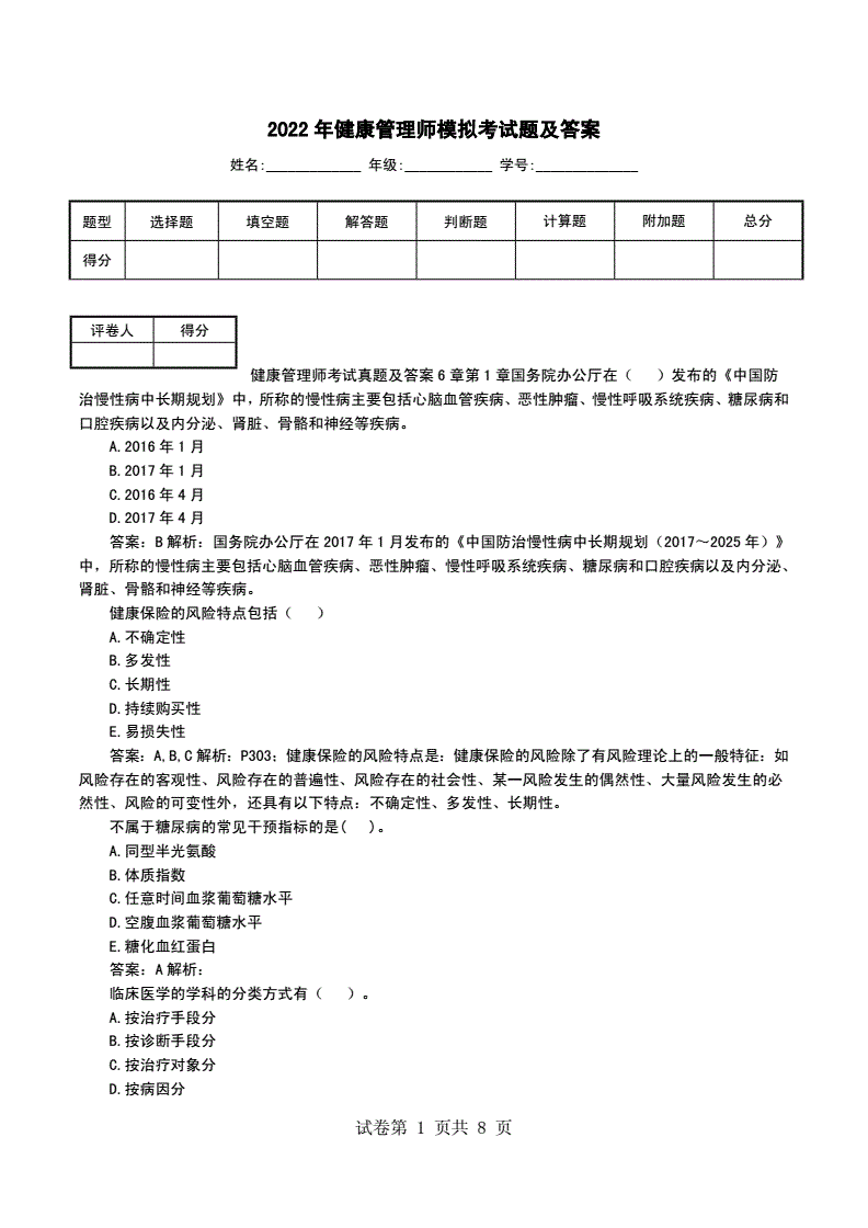 考試師健康管理時間2024_健康管理師考試日期_2024健康管理師考試時間