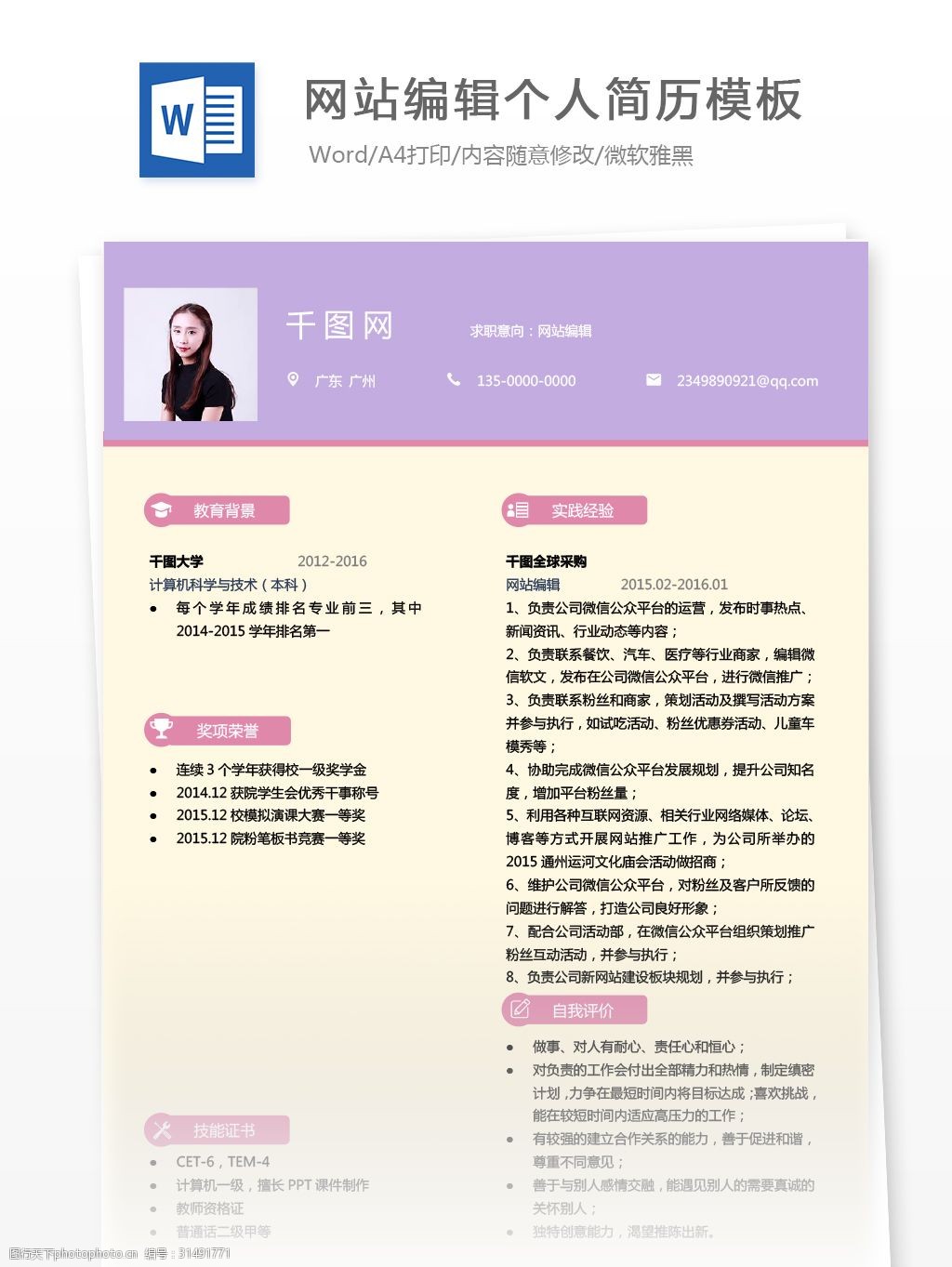 個人簡歷表格的格式_個人簡歷表格格式_簡歷表格個人怎么寫